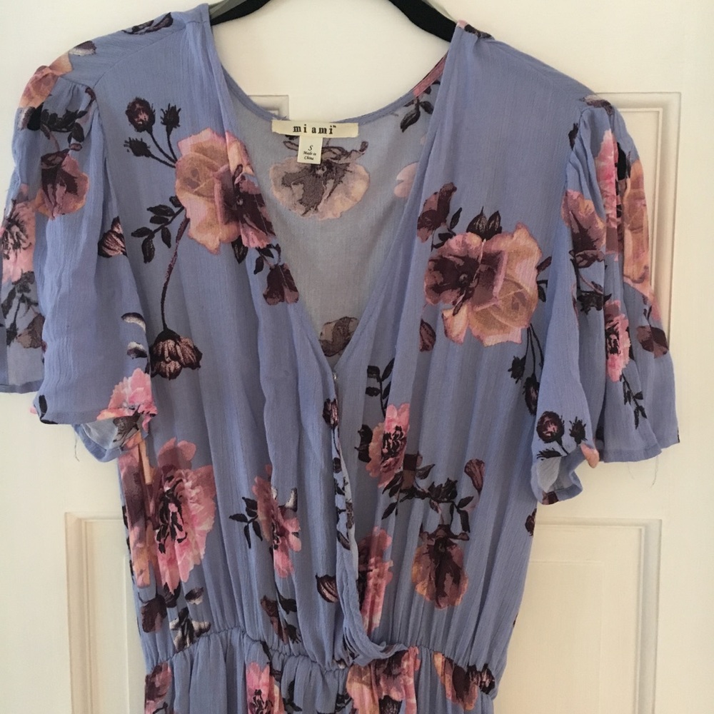 Front split maxi dress with shorts